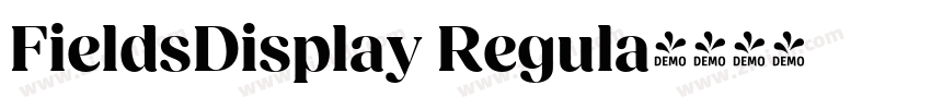 FieldsDisplay Regula字体转换